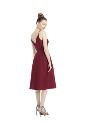 alfred sung formal dresses Alfred Sung D875 Elegant One-shoulder Bridesmaid A-line with Bow