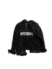 Msgm Denim Jacket With Back Buttons