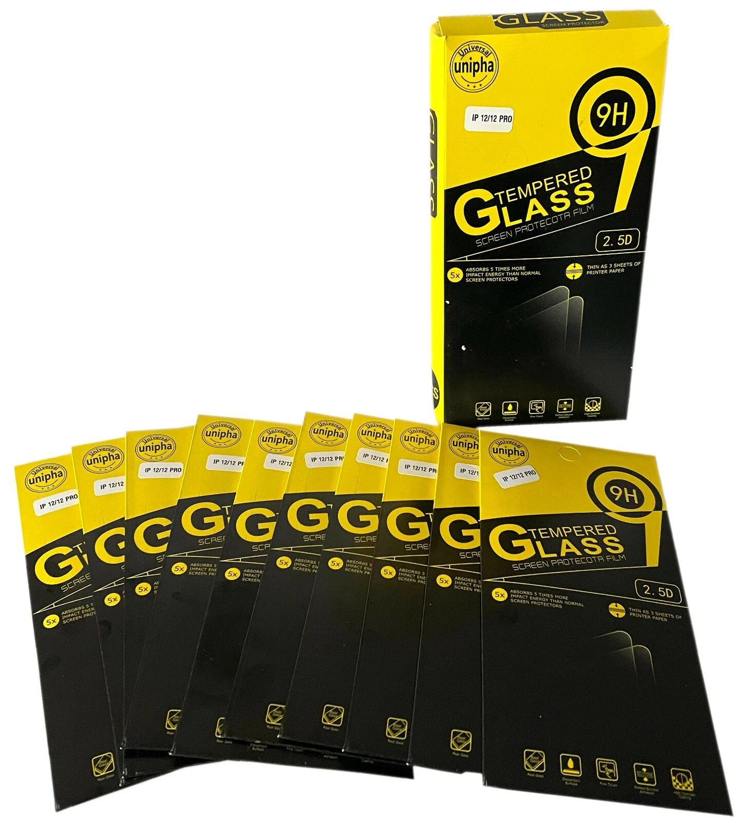 Screen Protector for iPhone 12 Pro/12 Pack Of 10