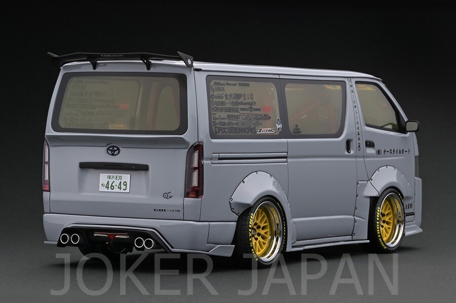 Ignition Model IG3120 1/18 T・S・D WORKS HIACE Gray JDM | eBay