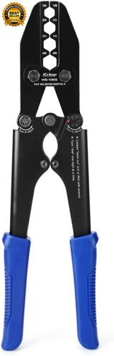 Icrimp Battery Cable Lug Terminal Crimping Tool, for 1/0, 2/0, 3/0, 4/0 Gauge, B