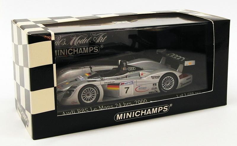 Minichamps 1/43 Scale Model Car 430 000907 - Audi R8S Le Mans 24hr 2000