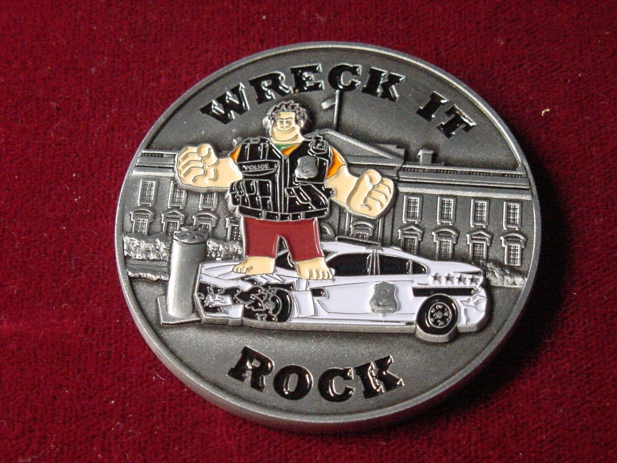 U.S. Secret Service wreck it rock CHALLENGE COIN- The cruiser