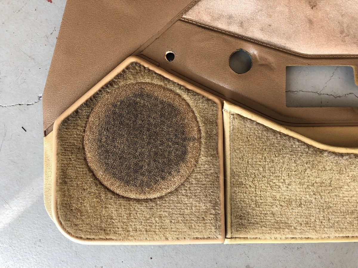 1984-1988 NISSAN 300ZX RIGHT INTERIOR DOOR PANEL BROWN LEATHER OEM