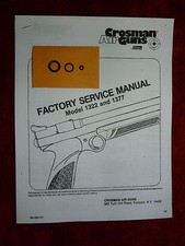 Crosman 1322 1377 Factory Service Manual  One Seal Kit  Exploded View  Guide