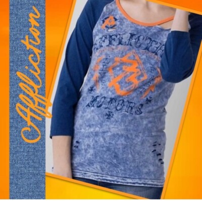 Affliction Baseball Tee.    S