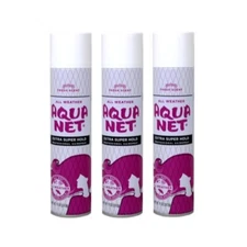 3 Pk Aqua Net Professional Hair Spray Extra Super Hold Fresh Fragrance 11Oz Each