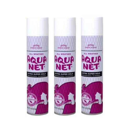 3 Pk Aqua Net Professional Hair Spray Extra Super Hold Fresh Fragrance 11Oz Each - Bild 1 von 7