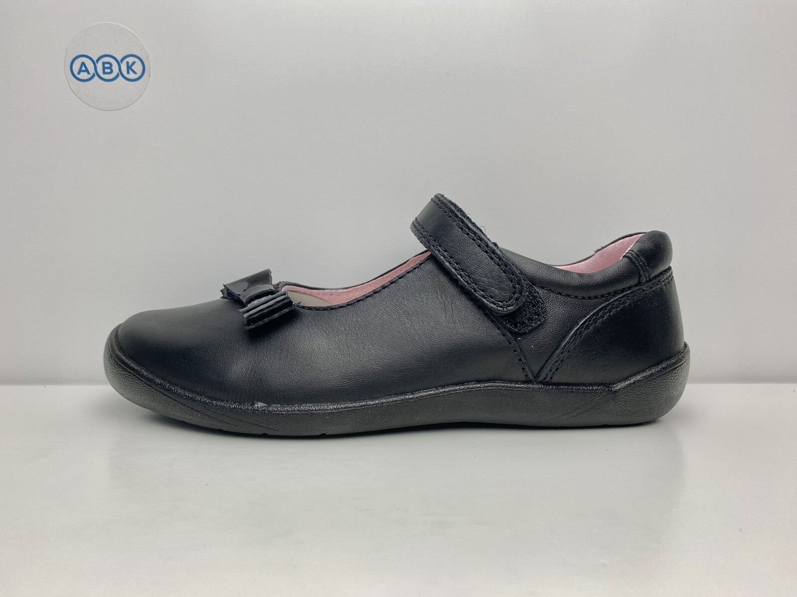 Start Rite Girls Giggle Black Leather Mary Jane School Shoes Bow UK Size 10.5 F