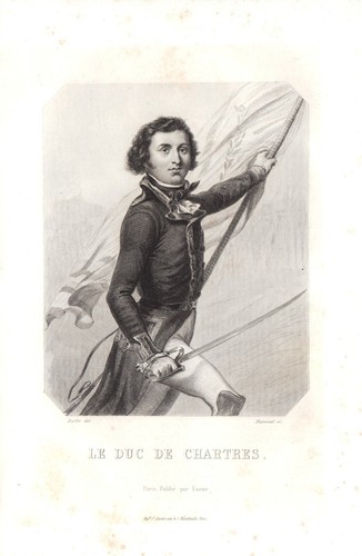 Portrait XIXe Louis-Philippe d'Orléans Duc de Chartres Révolution Française 1847 - Picture 2 of 7