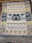 Tapestry Throw Blanket Green House Hearts Rabbits Tulips Spring Themed