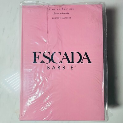 ESCADA Barbie Doll Limited Edition 1996 Pink & Black Dress #15948 Factory Sealed