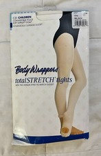 NEW Body Wrappers Total Stretch Convertible Tights Sz M/L 8-14 Children Pink