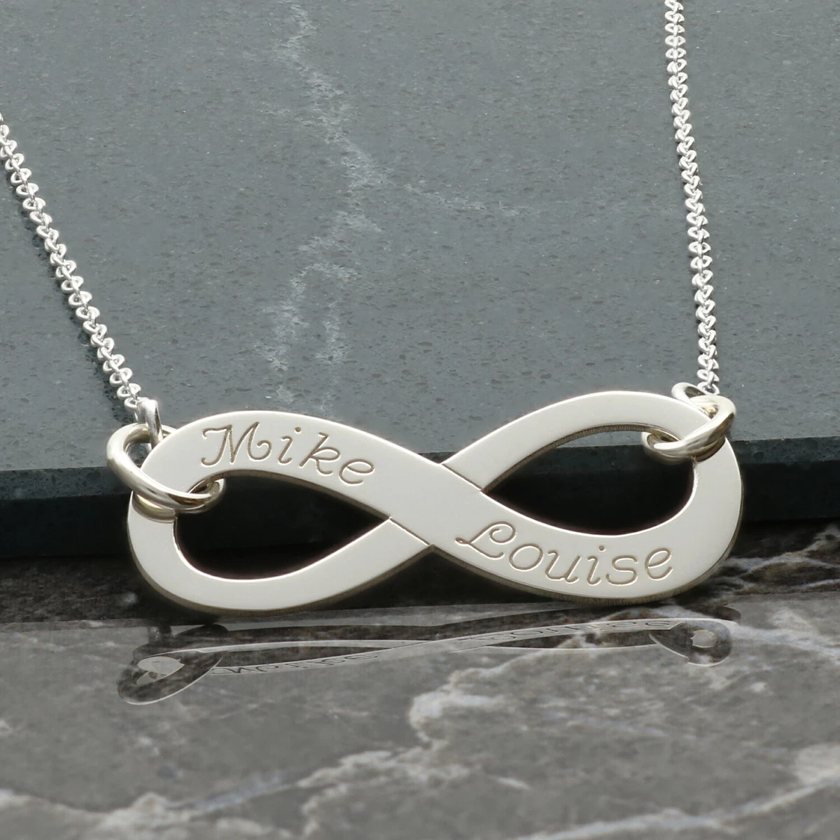 Personalised cheap infinity necklace