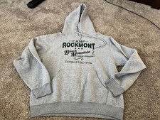 Camp Rockmont Black Mountain North Carolina Hoodie Sweatshirt Size Medium Gray