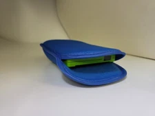 Blue Soft Padded Pouch Protective Sleeve Case for Gameboy Color  7" x 3.5"  #39R