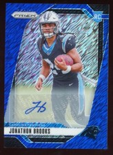 Jonathon Brooks 2024 Panini Prizm Auto Rookie #357 Serial #d 7/25 Panthers