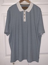 Ted Baker Short Sleeve Krane Polo Shirt Mens Size 7 Blue White