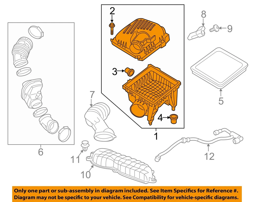 二手空气净化器组件适合:2020 年别克 Envision 2.0 A 级 — 第 3/4 张图片