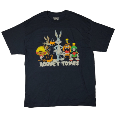 Official Looney Tunes Adult New T-Shirt - Bugs Bunny Taz Daffy