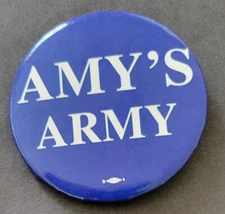 2001 Amy Pauline NY State Assembly Amy's Army 88th. Campaign Pinback Vintage 2"