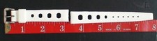 VINTAGE 1960'S 16MM WHITE TROPIC SPORT DIVER WATCH BAND STRAP SWISS MADE NOS NEW