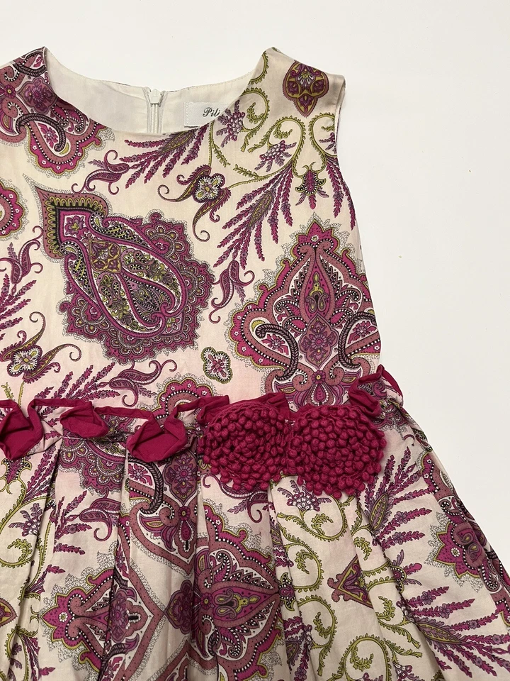 Pili Carrera Puffy Dress Sleeveless Dress Girls Size 5 - Image 2 of 4