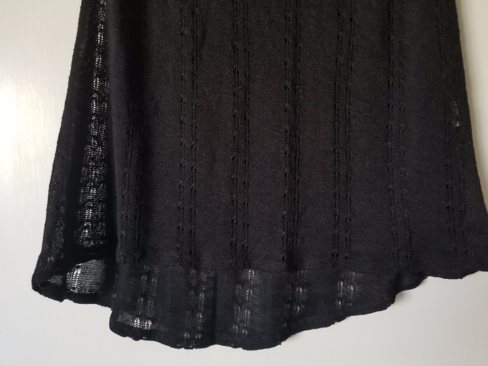 Cotton On Basic Solid Black Crochet Sleeveless Ta… - image 3