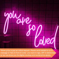 Custom Neon Signs Home Neon Light Wall Wedding Loved Proposal Party Sign Décor