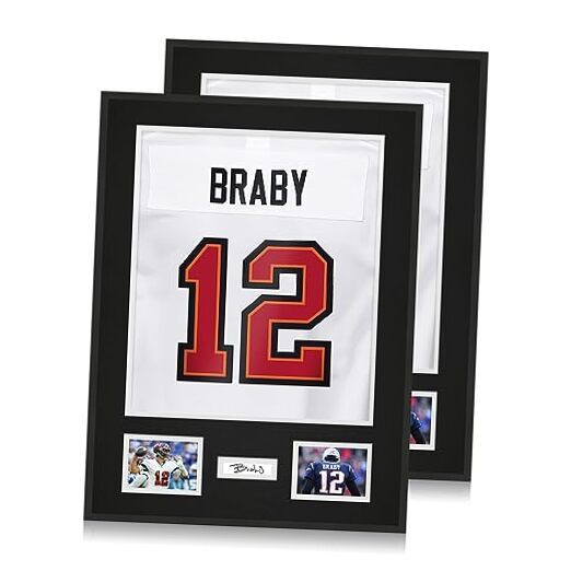 Jersey Frame Display Case Lightweight & Durable Metal Jersey Aluminum 2 Pack-image