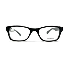 KP3001 BK/CR Black Rectangular Kids Full Rim Eyeglasses Frames 49-18-135 a3