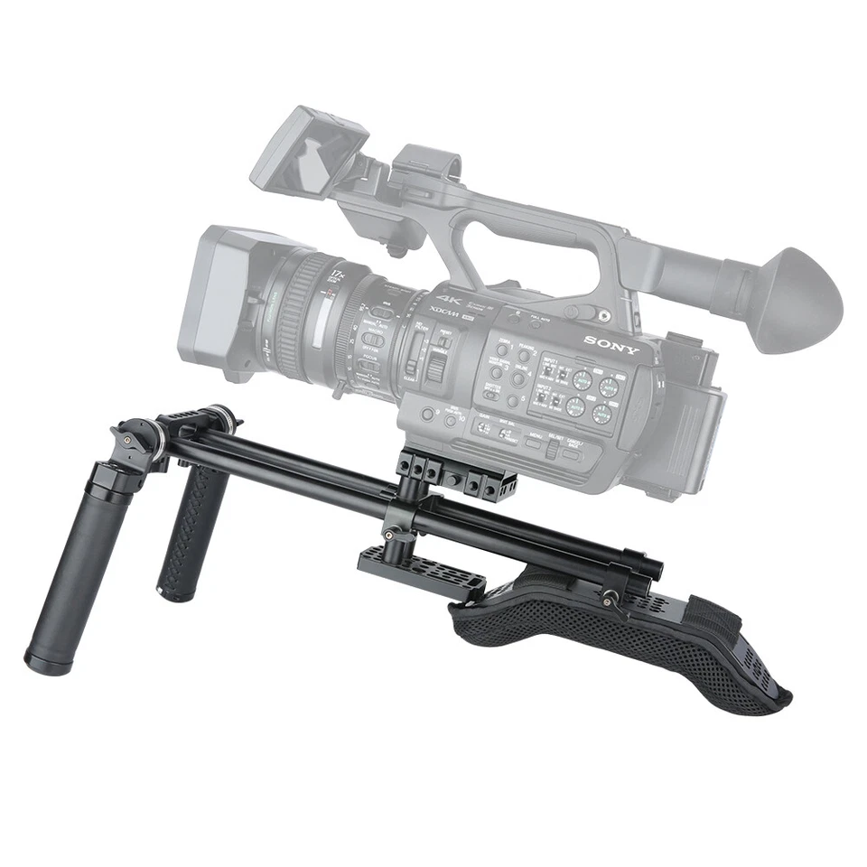 Niceyrig Shoulder Pad Kit 15mm Rod Support System with Arri Rosette Handle Grip - Image 3 of 4