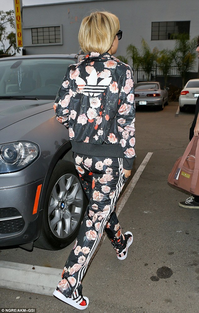 rita ora floral adidas jacket