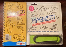 On-The-Go Magnetti - Children's White Board  Magnetic Strips for Drawing Shapes