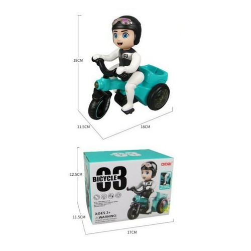 Motorrad Fahrrad Licht Musik Geschwindigkeit Sport Elektro Spielzeug Dreirad Kind Baby Geschenk - Bild 4 von 9