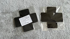 2 sets Black Cross Fabric Type Nipple Covers Pasties NEW Festival Rave