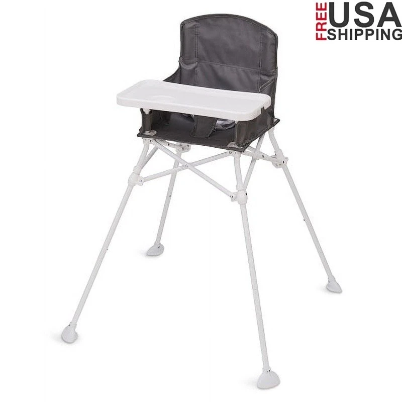 Portable High Chair W/ Tray Folding Booster Seat Travel Dining Easy Setup New