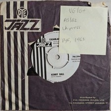 Kenny Ball And His Jazzmen Casablanca Vinyl Record 7" VG/G+ 7NJ2064 1963