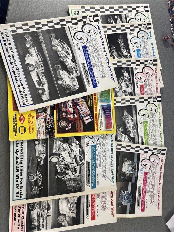 Vintage 1994 Grandview Groove Speedway (PA) Official Souveinir Program Lot Of 9
