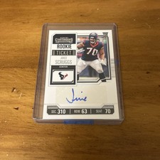 Juice Scruggs Houston Texans Rookie Card Auto