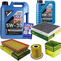 Mann Inspektionspaket 6L Liqui Moly Longtime 5W-30 FüR Nissan X-Trail 2.2 Di 4X4