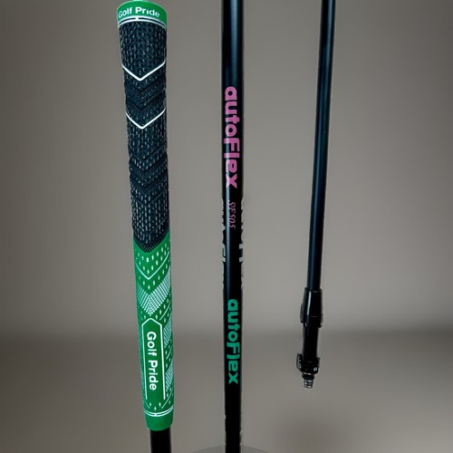 AutoFlex SF505 Driver Shaft - Black, 45” - Titleist Adapter + Grip - MINT