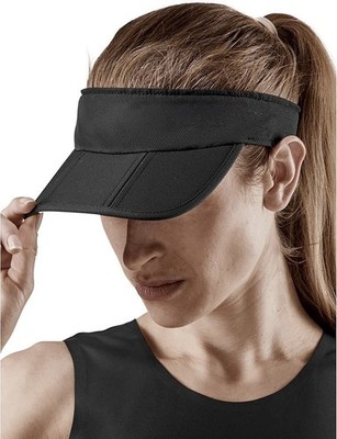Faltbarer CEP Running Visor Schwarz