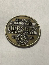 Rare 1940 PGA Championship 1" Coin Style Golf Marker - Hershey Country Club
