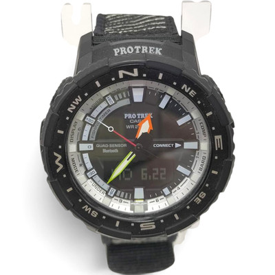 Casio Pro Trek PRT-B70 Bluetooth Quad Sensor schwarzes Zifferblatt Analog...