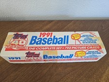 1991 Topps Complete Box Set (792 Cards) - Unopened New Factory Sealed
