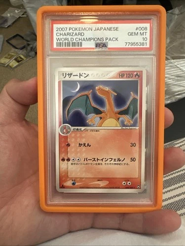 Charizard Pokemon 2007 World Champions Pack Ued Japanese 008/108 POP 15 PSA 10