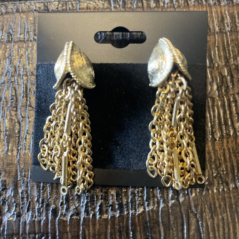 Vintage MCM Kramer Gold Dangle Chain Earrings