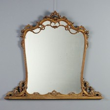 Specchiera da Appoggio Antica Legno Intagliato Italia XX Secolo Originale