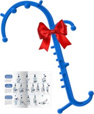Back  Neck Massager Deep Tissue Trigger Point Cane Massage Stick Tool Blue